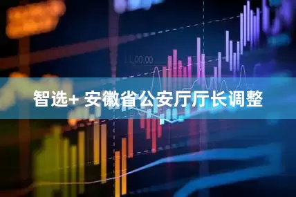 智选+ 安徽省公安厅厅长调整